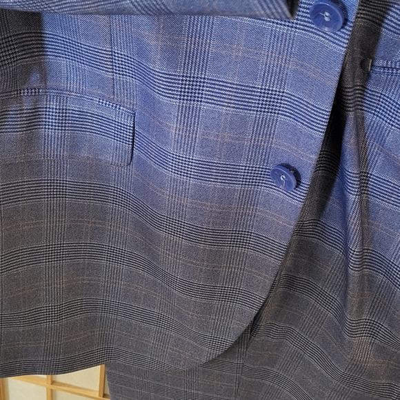 Mens 3 piece Blue Suit - Picture 4 of 7